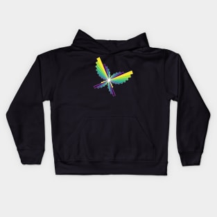 Peacock Butterfly | Flying Wings Bar Charts Black Kids Hoodie